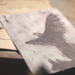 Envelope and painting (#5 REFLECTION)
