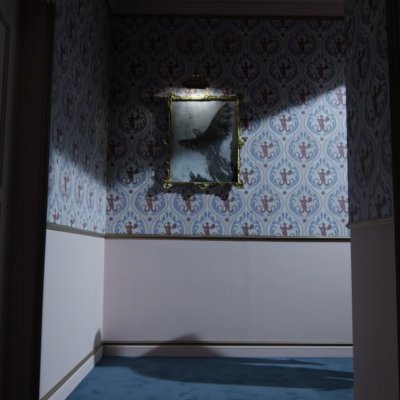 The painting hung on Jin's walls (#7 AWAKE)