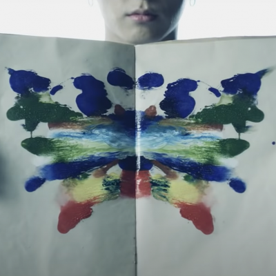 A decalcomania that resembles butterfly's wings  (The WINGS Tour Trailer)